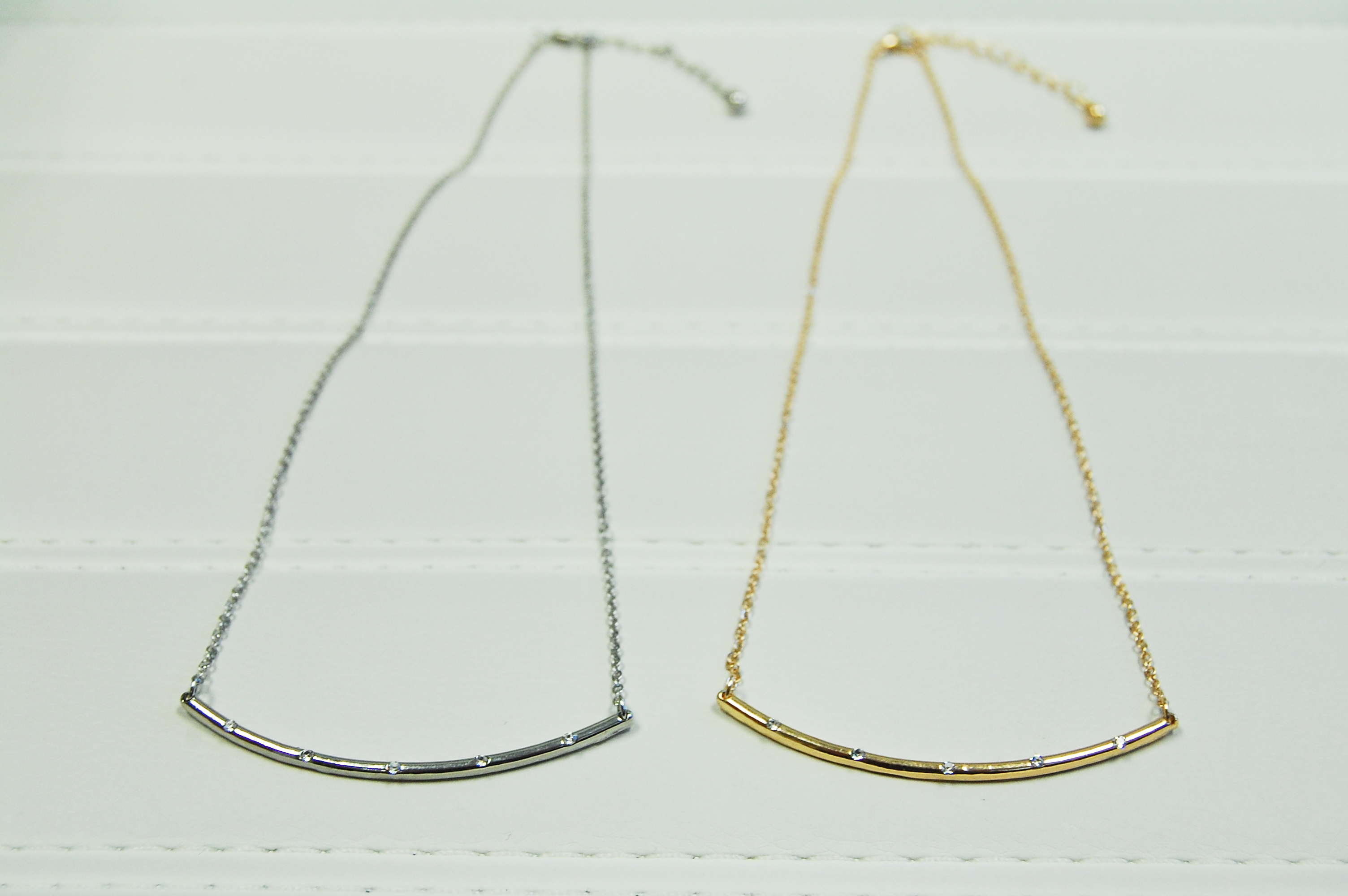 Rhinestone Bar Necklace main image 1